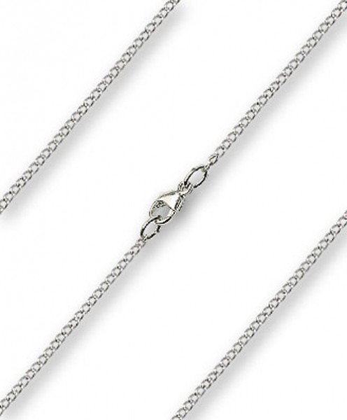 Women's or Youth Size Curb Chain with Clasp - Sterling Silver