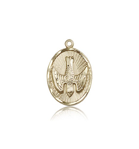 Holy Spirit Medal, 14 Karat Gold - 14 KT Yellow Gold