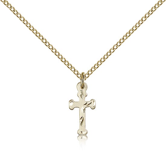 Cross Pendant, Gold Filled - Gold-tone