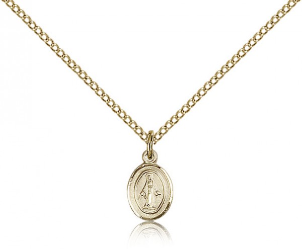 Miraculous Medal, Gold Filled - Gold-tone