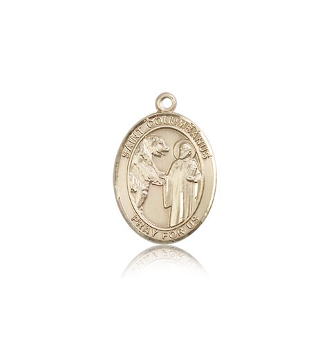 St. Columbanus Medal, 14 Karat Gold, Medium - 14 KT Yellow Gold
