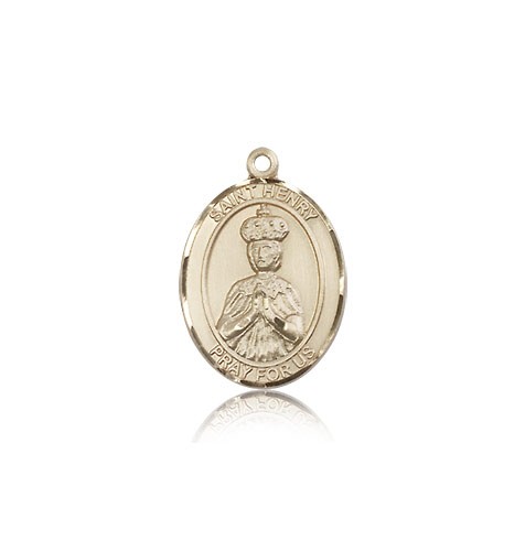 St. Henry II Medal, 14 Karat Gold, Medium - 14 KT Yellow Gold