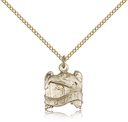 St. John the Apostle Medal, Gold Filled - Gold-tone