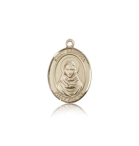 St. Rebecca Medal, 14 Karat Gold, Medium - 14 KT Yellow Gold