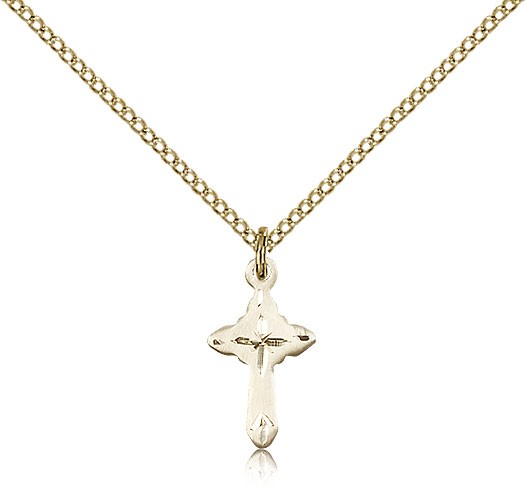 Cross Pendant, Gold Filled - Gold-tone