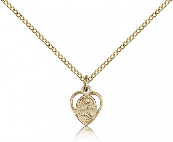 St. Ann Medal, Gold Filled - Gold-tone