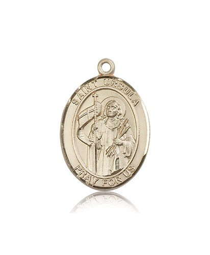 St. Ursula Medal, 14 Karat Gold, Large - 14 KT Yellow Gold