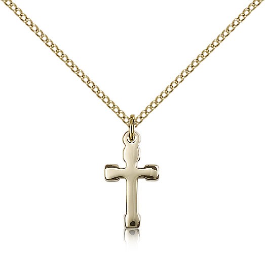 Cross Pendant, Gold Filled - Gold-tone
