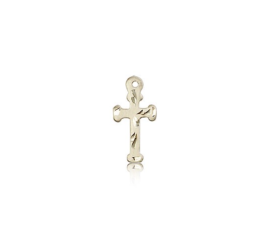 Cross Pendant, 14 Karat Gold - 14 KT Yellow Gold
