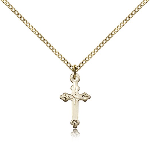 Cross Pendant, Gold Filled - Gold-tone