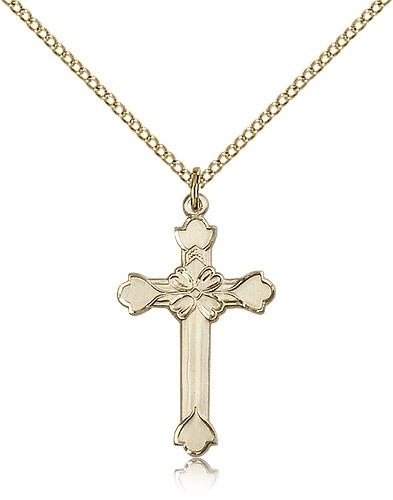 Cross Pendant, Gold Filled - Gold-tone