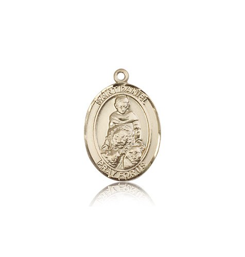 St. Daniel Medal, 14 Karat Gold, Medium - 14 KT Yellow Gold