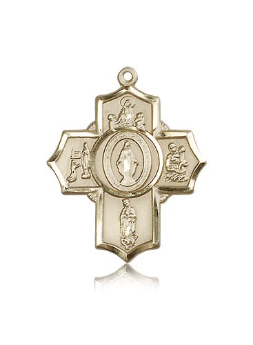 Apparitions Medal, 14 Karat Gold - 14 KT Yellow Gold
