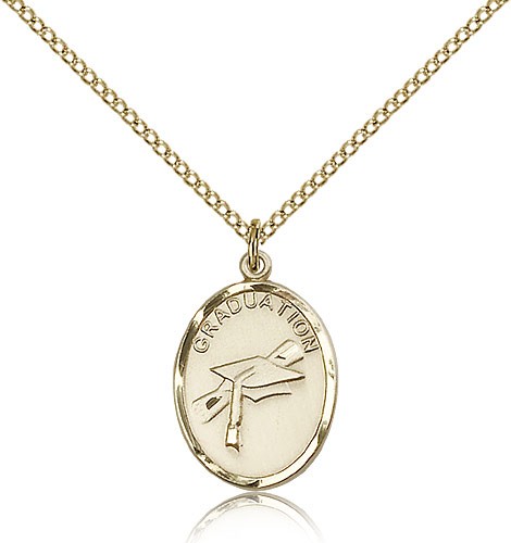 Graduation Medal, Gold Filled - Gold-tone