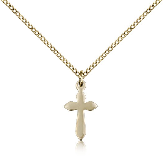Cross Pendant, Gold Filled - Gold-tone