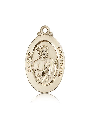 St. Jude Medal, 14 Karat Gold - 14 KT Yellow Gold