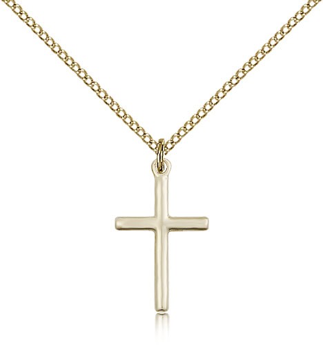 Cross Pendant, Gold Filled - Gold-tone
