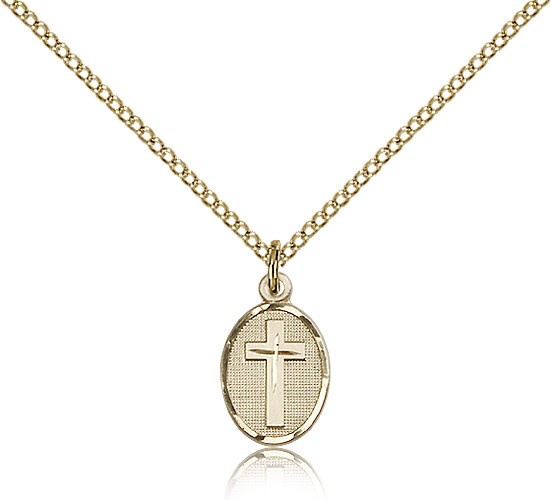 Cross Pendant, Gold Filled - Gold-tone