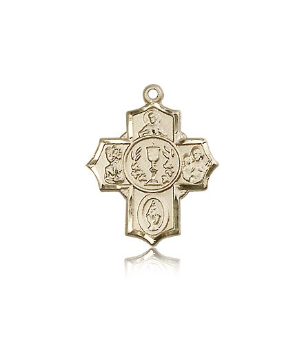 Millennium Crucifix Pendant, 14 Karat Gold - 14 KT Yellow Gold