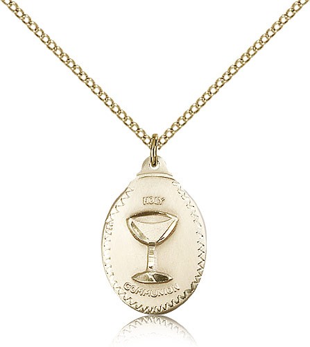 Communion Medal, Gold Filled - Gold-tone