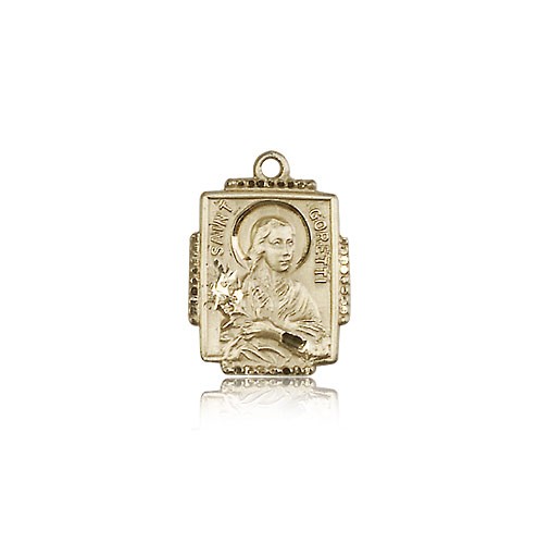 St. Maria Goretti Medal, 14 Karat Gold - 14 KT Yellow Gold