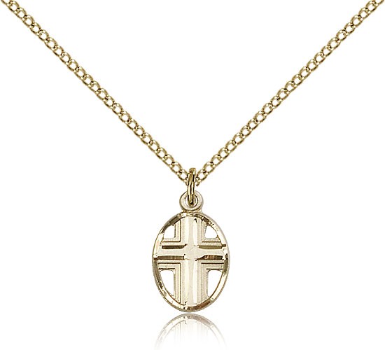 Cross Pendant, Gold Filled - Gold-tone