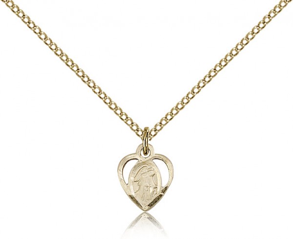 Guardian Angel Medal, Gold Filled - Gold-tone