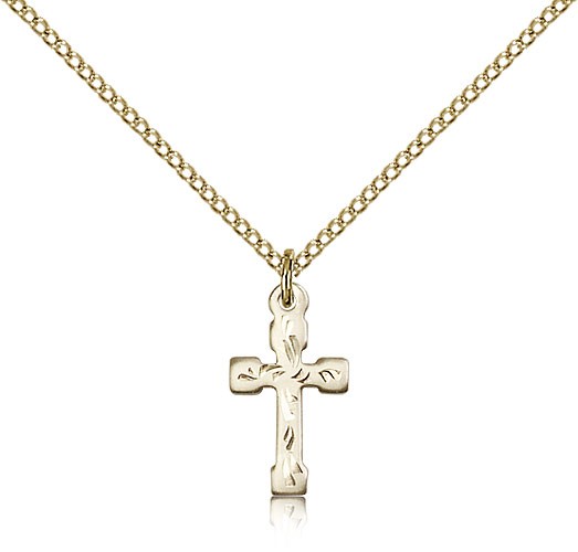 Cross Pendant, Gold Filled - Gold-tone