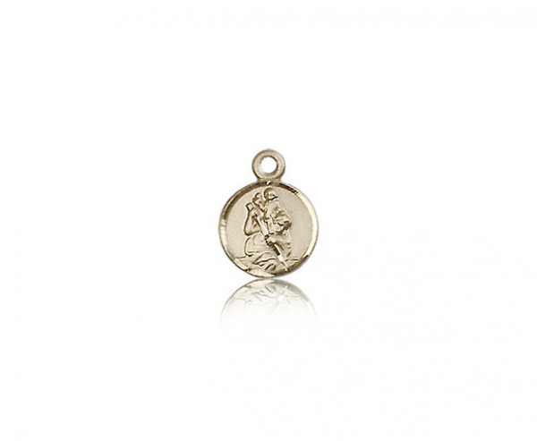 St. Christopher Medal, 14 Karat Gold - 14 KT Yellow Gold