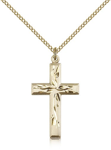 Cross Pendant, Gold Filled - Gold-tone