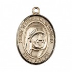 St. Teresa of Calcutta Medal, 14 Karat Gold, Large