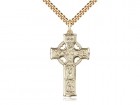 Celtic Cross Pendant, Gold Filled