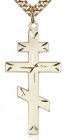 Saint Andrew's Cross Pendant, Gold Filled