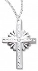 Cross Necklace, Sterling Silver with Chain with Options