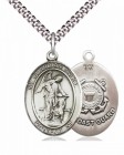 Men's Pewter Oval Guardian Angel Coast Guard Medal