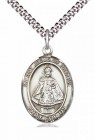 Men's Pewter Oval Infant of Prague Medal