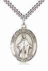 Men's Pewter Oval Our Lady of Africa Medal