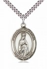 Men's Pewter Oval Our Lady of Fatima Medal