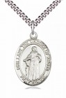 Men's Pewter Oval Our Lady of Knots Medal