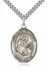 Men's Pewter Oval Our Lady of Mercy Medal