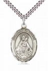 Men's Pewter Oval Our Lady of Olives Medal