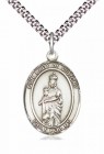 Men's Pewter Oval Our Lady of Victory Medal
