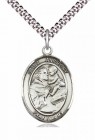 Men's Pewter Oval St. Anthony of Padua Medal