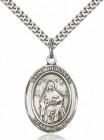 Men's Pewter Oval St. Deborah Medal