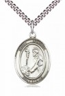 Men's Pewter Oval St. Dominic De Guzman Medal