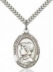 Men's Pewter Oval St. Elizabeth Ann Seton Medal