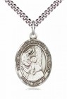 Men's Pewter Oval St. Elizabeth of the Visitation Medal