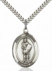 Men's Pewter Oval St. Florian Medal