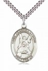 Men's Pewter Oval St. Frances of Rome Medal