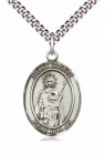 Men's Pewter Oval St. Grace Medal